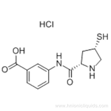 3-[(2S,4S)-4-Mercaptopyrrolidine-2-carboxamido]benzoic acid hydrochloride CAS 219909-83-8